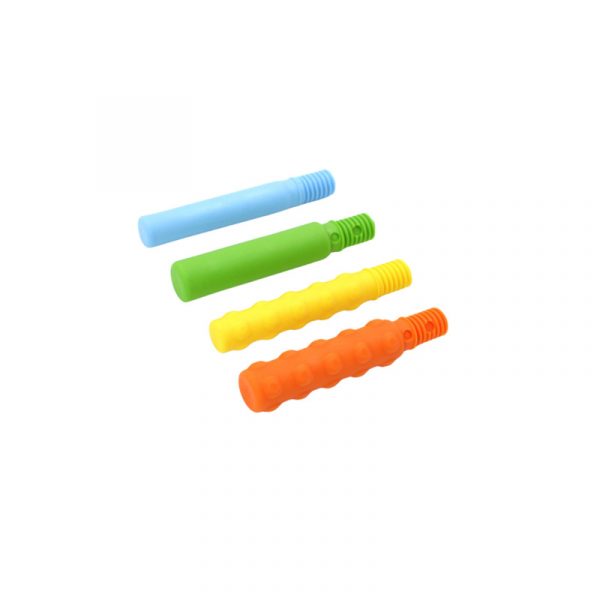 ARK BITE-N-CHEW TIP FOR THE Z-VIBE (THINNER,TEXTURED) PUNTA Z-VIVE FINA CON TEXTURA AMARILLA