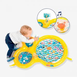 Alfombra sensorial - circuito de agua amarillo