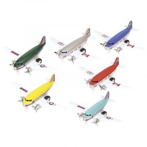Avión de hojalata 12 cm