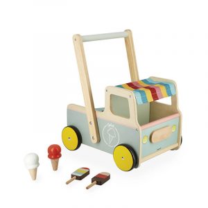 Carrito andador de madera - Camión de helados - Janod