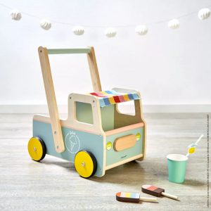 Carrito andador de madera - Camión de helados - Janod