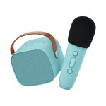 KARAOKE ALTAVOZ BLUETOOTH CON MICROFONO AZUL TRONCJOCS