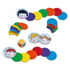 LA ORUGA DE COLORES. JUEGO DE DADOS HABA