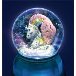 LAMPARA BOLA DE NIEVE UNICORNIO