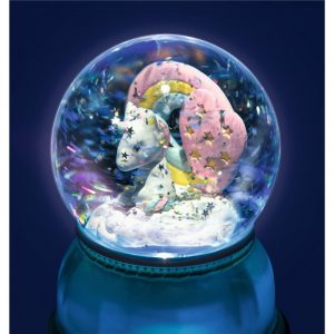 LAMPARA BOLA DE NIEVE UNICORNIO