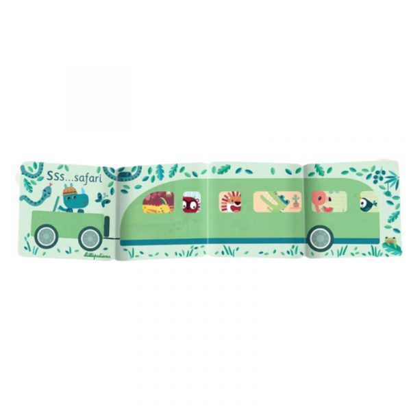 LIBRO BAÑERA SAFARI PANEL DE BAÑERA MAGICO. LILLIPUTIENS