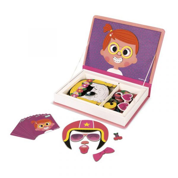 Magneti' Book Caras Locas - Chicas - Janod
