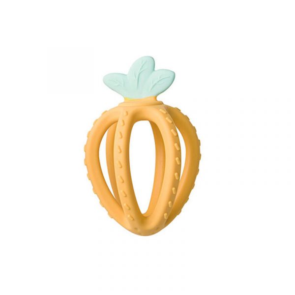 Mordedor Fruta de Silicona Mostaza