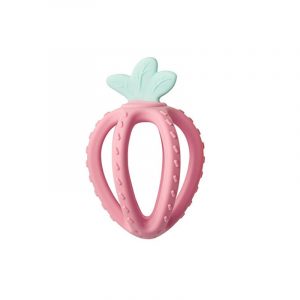 Mordedor Fruta de Silicona Rosa