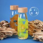 Petit Boum Sound Bottle Pufferfish - amarillo