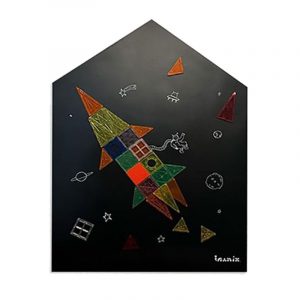 Pizarra Magnética Adhesiva Negra imanix