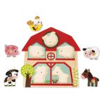Puzzle Encajable Musical de Madera Granja