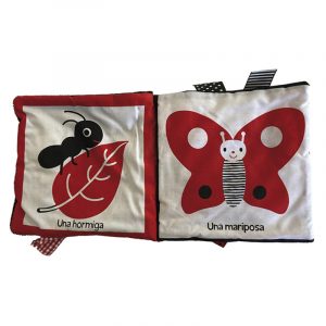 Rojo, negro, blanco. Libro de tela de bebé - Tana Hoban