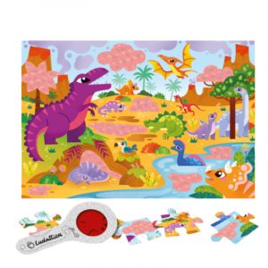 SECRET PUZZLE LOS DINOSAURIOS +3 24PCS LUDATTICA