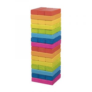 Torre de Equilibrio Arco Iris - Jenga 48 piezas - Goki