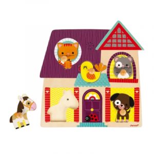 PUZZLE ENCAJABLE MUSICAL ¨MIS AMIGUITOS LOS ANIMALES¨ +18 JANOD