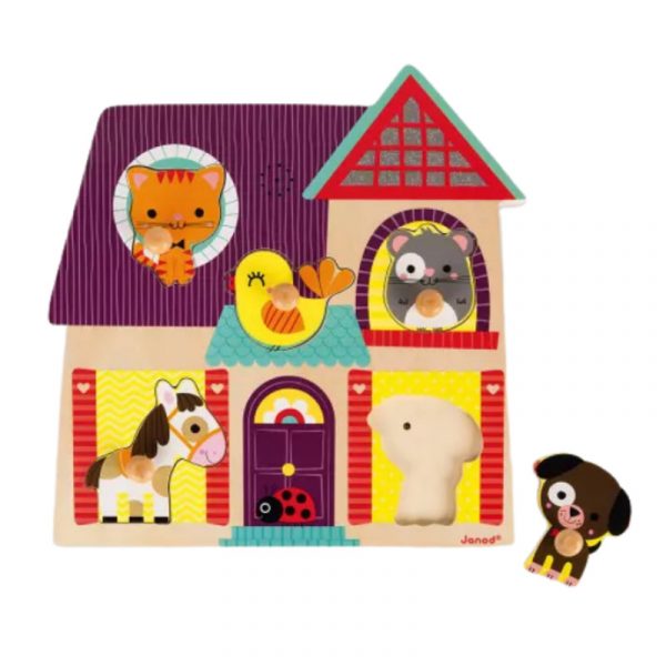 PUZZLE ENCAJABLE MUSICAL ¨MIS AMIGUITOS LOS ANIMALES¨ +18 JANOD