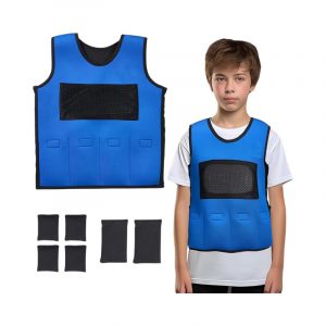 CHALECO LASTRADO SENSORIAL 6-7 AÑOS NEGRO