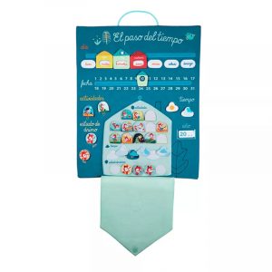 Calendario de tela El Paso del Tiempo, cast