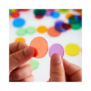 FICHAS TRANSPARENTES PARA MESA DE LUZ