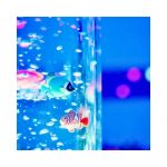 LÁMPARA SENSORIAL CON PECES 120CM