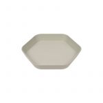 PLATE GEO WARM GREY