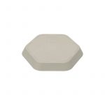 PLATE GEO WARM GREY