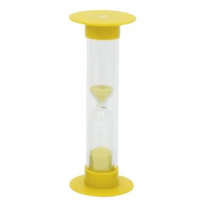RELOJ DE ARENA 3MINUTOS AMARILLO