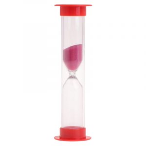RELOJ DE ARENA 10 MINUTOS ROJO
