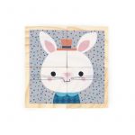 6 Cubos de madera Animales