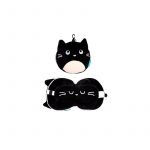 ALMOHADA DE VIAJE CON ANTIFAZ GATO FELINO