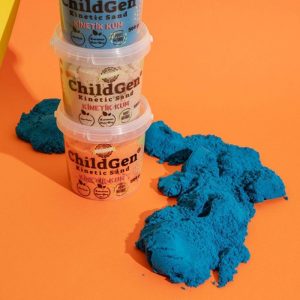 Arena cinética azul