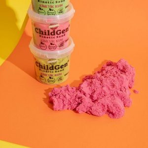 Arena cinética rosa