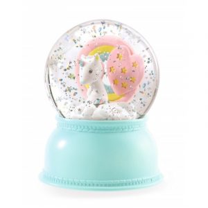 LAMPARA BOLA DE NIEVE UNICORNIO
