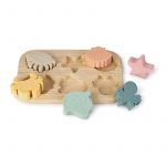 Puzzle Encajable de Figuras Marinas