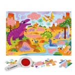 SECRET PUZZLE LOS DINOSAURIOS +3 24PCS