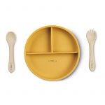 Set de Alimentación con Compartimentos Mostaza