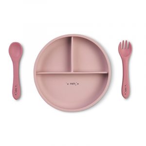 Set de Alimentación con Compartimentos Rosa