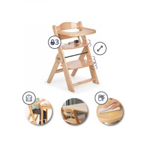 TRONA PLEGABLE NATURAL COJIN GRIS