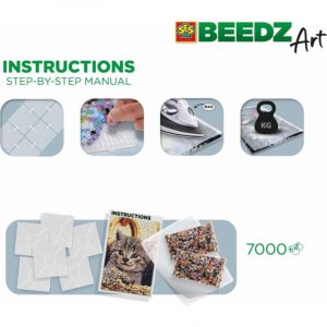 ARTE CON PERLAS GATO