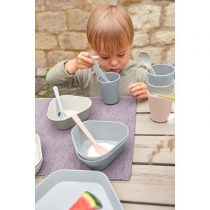 BOWL GEO GREY-BLUE