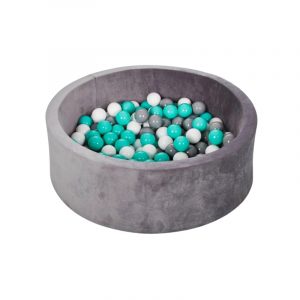 PISCINA DE BOLAS GRIS