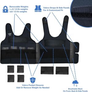 CHALECO LASTRADO SENSORIAL NEGRO