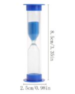 RELOJ DE ARENA 1 MINUTO AZUL