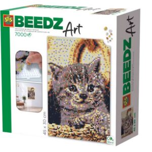 ARTE CON PERLAS GATO