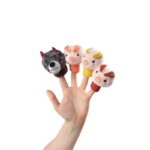 MARIONETAS DE DEDO EL LOBO Y LOS TRES CERDITOS