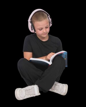 Cascos silenciadores junior rosa