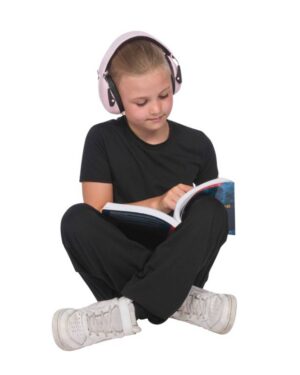 Cascos silenciadores junior rosa