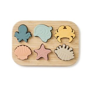 Puzzle Encajable de Figuras Marinas