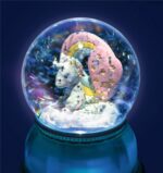 LAMPARA BOLA DE NIEVE UNICORNIO